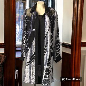 Vintage Connie's Moon Light in Los Angeles open front semi sheer jacket USA made